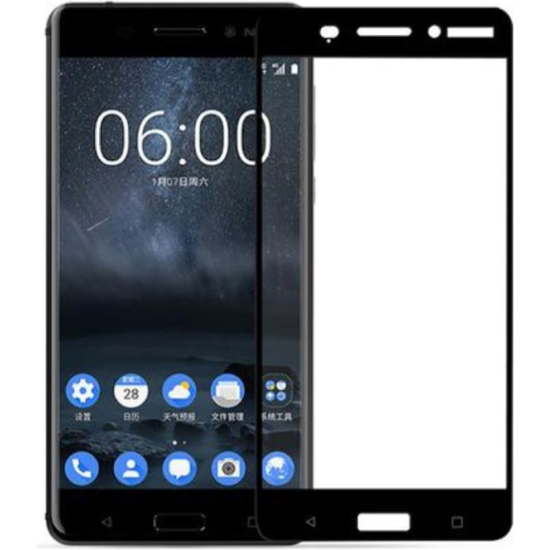 Tellur Tempered Glass full cover for Nokia 6 black