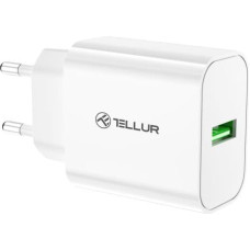 Tellur USB-A Wall Charger 18W with QC3.0 White