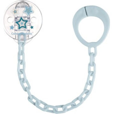 Canpol BABIES Soother clip with chain NEWBORN, Blue, 10/877_blu