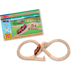 Melissa And Doug Melissa&Doug 8 Figure Train Set Art.10703 Деревянная железная дорога ( 22 дет.)