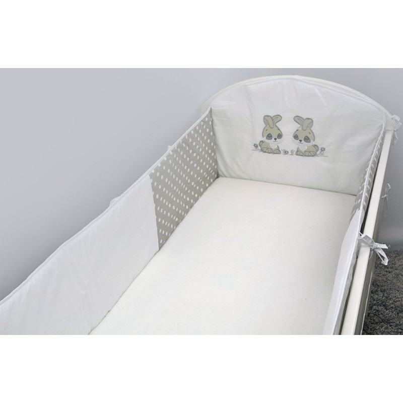 Minikid Bumpper - 360 cm - RABBIT - WHITE