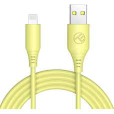 Tellur Silicone USB to Lightning Cable 3A 1m Yellow