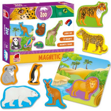 Roter Kafer Roter Käfer  Magnetic Puzzle Zoo Art.RK2090-02  Развивающий пазл с магнитами Зоопарк (Vladi Toys)