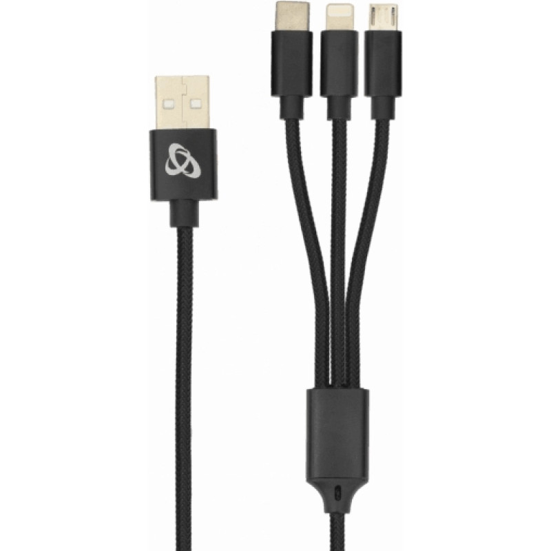 Sbox USB 2.0 8-pin/Type-C/Micro USB charging only 2.4A 1M BULK