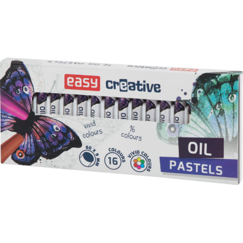 Easy-Stationery Easy Stationery OIL PASTEL 45740 Цветная маслянная классическая пастель- упаковка 16 шт.