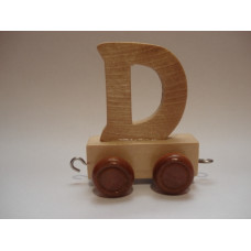 Eco Toys Wood Toys Letter Art.23709 Деревянная буква на колёсиках