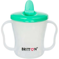 Britton First Cup Art.B1521 Green Кружечка-непроливайка с  носиком, 200мл