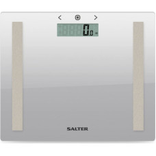 Salter 9113 SV3RAREU16 Compact Glass Analyser Bathroom Scales - Silver