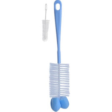 BABYONO Щетка для бутылочек и сосок с губкой 720/01, blue