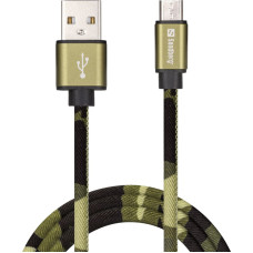 Sandberg 441-15 MicroUSB Green Camouflage 1m