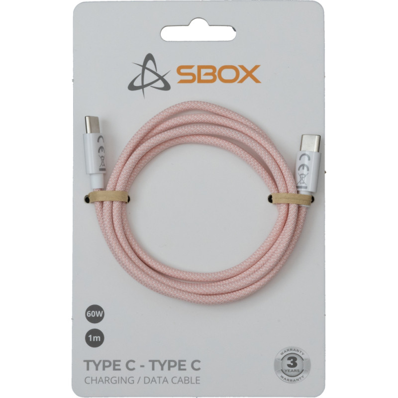 Sbox Type C - Type C M/M 1m pink TYPEC-1-P