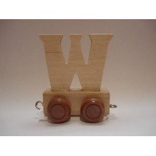 Eco Toys Wood Toys Letter Art.23694  Деревянная буква на колёсиках