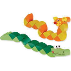 Keycraft Kids Krafts Wood Twisty Jungle Animals Art.WD157 Развивающая деревянная игрушка-головоломка,1 шт