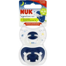 NUK 8778 SIGNATURE NIGHT SILICONE pacifier 18-36 2PCS/BOX 539439, 177166