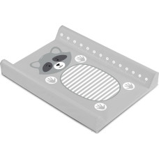 Sensillo Soft Changing Pad - ANIMALS GRAY raccoons