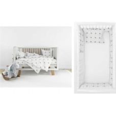 La Bebe ™ Bunnies Bed Bumper Art.181522 Двухсторонний мягкий бортик-охранка для детской кроватки  360см