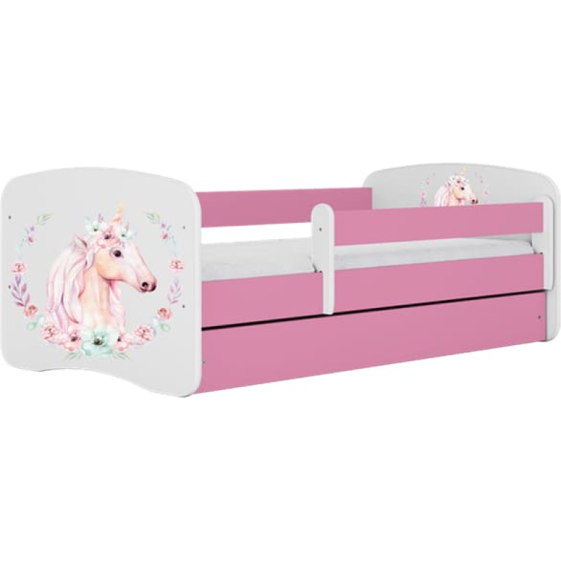 Kocot Kids Кровать babydreams pink horse без ящика с матрасом 160/80
