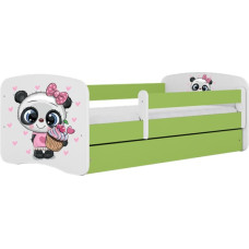 Kocot Kids Кровать babydreams green panda без ящика с матрасом 140/70