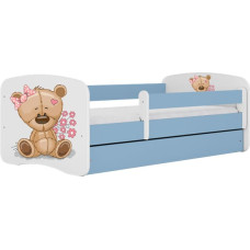 Kocot Kids Кровать babydreams blue teddybear flowers без ящика с матрасом 140/70