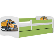 Kocot Kids Кровать babydreams green truck без ящика с матрасом 180/80