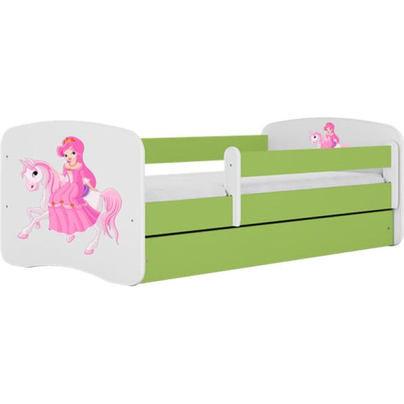 Kocot Kids Кровать babydreams green princess on horse с ящиком с матрасом 180/80