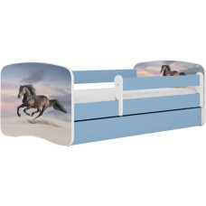 Kocot Kids Кровать babydreams blue galloping horse с ящиком с матрасом 160/80