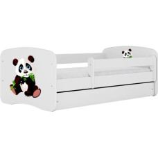 Kocot Kids Кровать babydreams white panda 2 с ящиком с матрасом 140/70