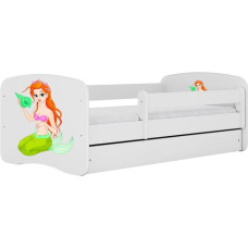 Kocot Kids Кровать babydreams white mermaid с ящиком с матрасом 180/80