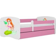 Kocot Kids Кровать babydreams pink mermaid с ящиком с матрасом 160/80