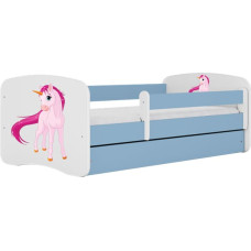 Kocot Kids Кровать babydreams blue unicorn без ящика с матрасом 160/80