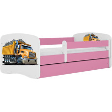 Kocot Kids Кровать babydreams pink truck без ящика с матрасом 140/70