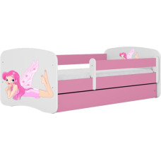 Kocot Kids Кровать babydreams pink fairy with wings без ящика с матрасом 160/80