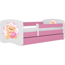 Kocot Kids Кровать babydreams pink teddybear butterflies с ящиком с матрасом 160/80