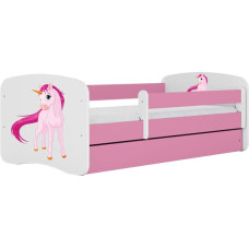 Kocot Kids Кровать babydreams pink unicorn с ящиком с матрасом 180/80