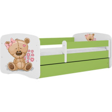 Kocot Kids Кровать babydreams green teddybear flowers без ящика с матрасом 160/80