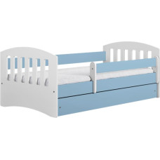 Kocot Kids Кровать classic 1 blue с ящиком с матрасом 160/80