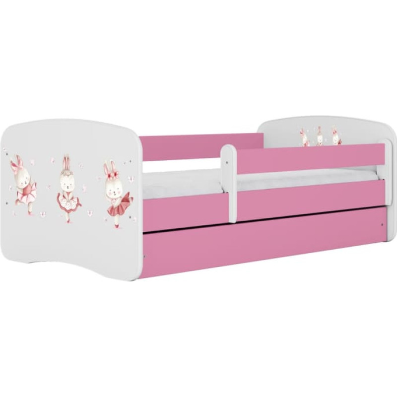 Kocot Kids Кровать babydreams pink bunnies with butterflies без ящика с матрасом 180/80