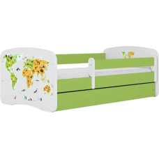 Kocot Kids Кровать babydreams green map без ящика с матрасом 160/80