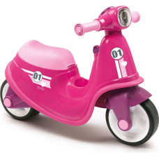 Smoby Różowy jeździk skuter Ciche koła Pink Scooter