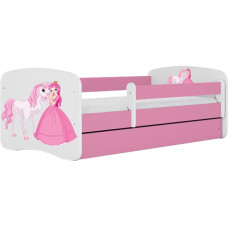 Kocot Kids Кровать babydreams pink princess horse с ящиком с матрасом 140/70