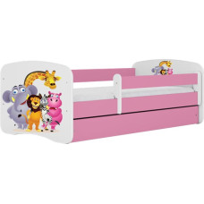 Kocot Kids Кровать babydreams pink zoo без ящика с матрасом 160/80