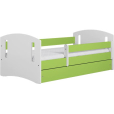 Kocot Kids Кровать classic 2 green без ящика с матрасом 140/80