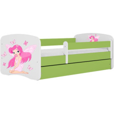 Kocot Kids Кровать babydreams green fairy with butterflies без ящика с матрасом 180/80