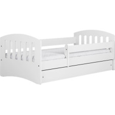 Kocot Kids Кровать classic 1 white с ящиком с матрасом 140/80