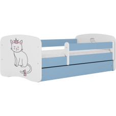 Kocot Kids Кровать babydreams blue cat без ящика с матрасом 180/80