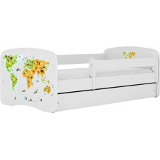 Kocot Kids Кровать babydreams white map без ящика с матрасом 160/80