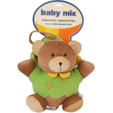 Baby Mix TK/P/1034-0700 Pozytywka pluszowa Miś w zielonym kubraczku 46552