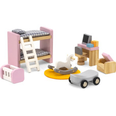 Viga PolarB Zestaw Mebelków do Domku dla Lalek Pokój Dziecięcy