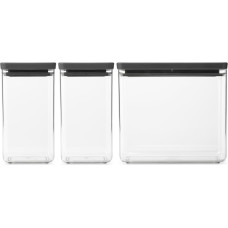 Brabantia uzglabāšanas kārbu komplekts Tasty+, 3 gab., Dark Grey - 230707