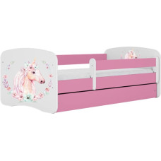 Kocot Kids Кровать babydreams pink horse с ящиком с матрасом 160/80